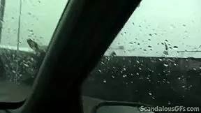 teen babe fingers herself in the car, so hot! 🚗💦