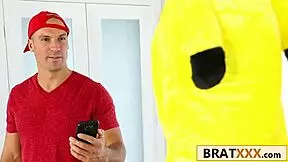 hunting down the tiny brunette led to hardcore fucking