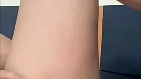 hot girl strokes pussy while dancing