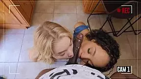 Sia Lust's pussy gets attention while standing, ending with a facial surprise.