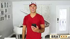 hunting down the tiny brunette led to hardcore fucking