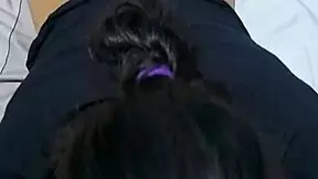 My Latina stepsister gives blowjob in office 😏