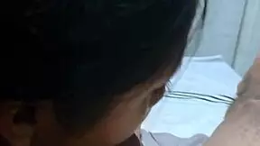 My Latina stepsister gives blowjob in office 😏