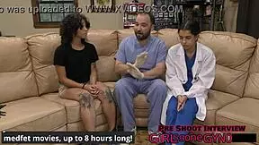 Nicole Luvas' Yearly Physical with Spreading and Close Up