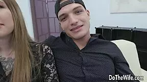 beautiful young wife jaclyn jordan enjoys a quiet moment as husband watches