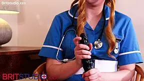 Nurse greene instructs patient to play with cock and cum in hospital