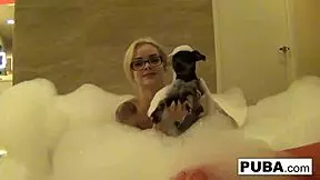 Elsa Jean Teases Her Pussy in Hotel Room. She Spreads Legs Wide.