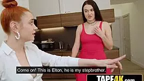 Two Hot Russian Teens Rimjob Stupid Dude!