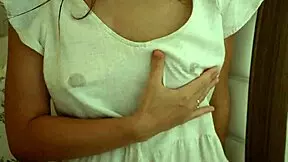 i'm milking my tits up close