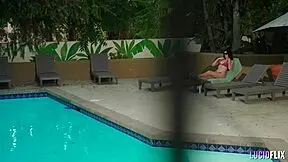 i fucked charlotte sins pussy in the pool with big tits