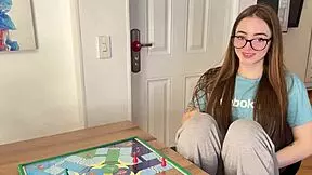Game Night Wins Blowjob from Stepsister Alicia Hall
