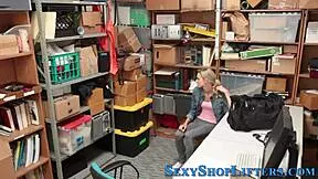 Naughty Shoplifter Gets Cumshot