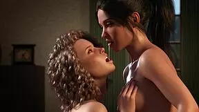 two hot teens eagerly suck a monster cock in this group scene, one swallowing the load