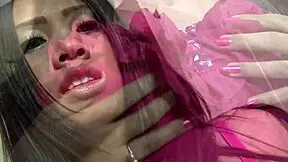 Petite flexy tranny honey shows off awesome butt fuck-ability with anal and fingering