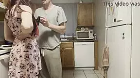 Step dad catches daughter drinking late. Fuck both holes to keep secret?