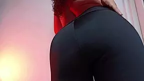 nice latin girl with curly hair has a very big ass that you will love in the bedroom with her dildo