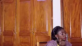 Reality TV star interacts with journalist on set in unusual program.