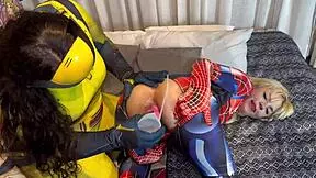 wolverine and spider woman without condoms for home, in wild cosplay fuck