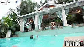 skinny girlfriends skinny dipping underwater