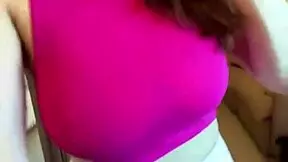 Look at the stepmother sucking her big milky tits.