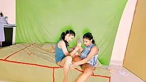 Threesome with girlfriend and her best friend in passionate ffm encounter