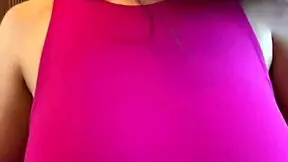 Look at the stepmother sucking her big milky tits.