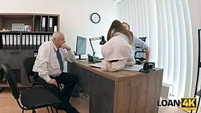 petite mina k does dirty office things for a loan 😈