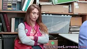 Busty amateur gets facial