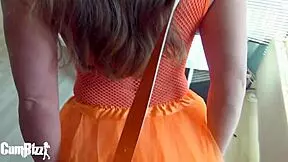 kingsday slut with big black cock cum in princess costume