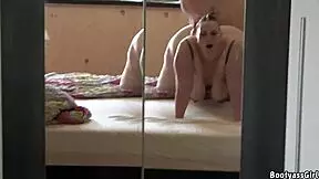 Beautiful chubby enjoys rough doggystyle pounding