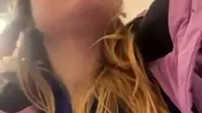 Teen Masturbates in Taxi and Mall! Wet Pussy Orgasm in Public!