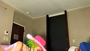 petite ebony slut got her throat & pussy stretched & a big creampie from bbc