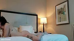 The tatted woman casually sucks cock in a deepthroat session