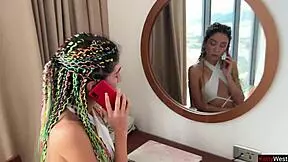 Step sister begs brother for fuck, offers friend