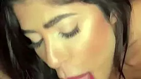 petite latina on casting gags on deepthroat interview