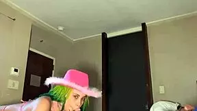 petite ebony slut got her throat & pussy stretched & a big creampie from bbc