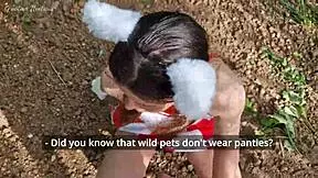 Je moja mlada 18+ evropska punca tekla v gozd? Našel sem jo in ji obrazno jebal z velikim kurcem