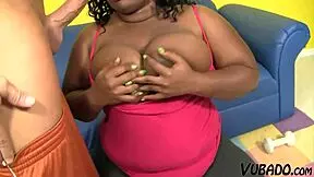 Interracial sex with obese amateur granny in vintage video