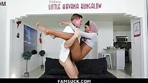 Pleasuring my sexy stepsister in her hijab famsuck.