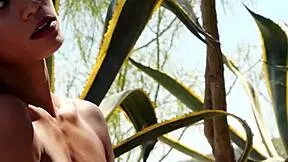 Small titted asian babe hannah le taking off her slutty lingerie outdoor 😏