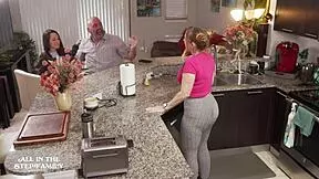 I, Freya von Doom, visit my stepdad and his new wife for taboo roleplay.