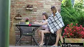 Cute Lesbian Fondles And Sucks Busty Beauties Natural Breasts Before Eating Her Hot Pussy