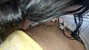 sucking his hard cock until he gives in completely