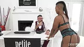 petite big tits ebony babe avery jane gives a hardcore interracial fuck at her agency audition