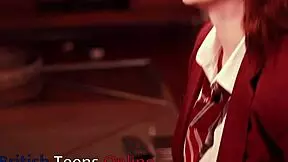 i had my naughty college student in lingerie give sloppy deepthroat and swallow cum