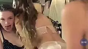 is this sexy girl hanging out with her friends?