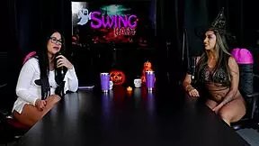 Morena Safada Demonstrates Her Blowjob, Strips Naked Showing Breasts And Pussy After Saying She Likes Touching Herself During Sex. Casal Fada Prazeres Sheer Red Hallow