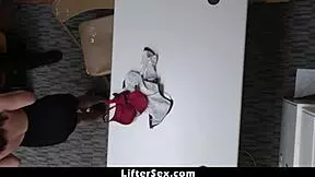 Suspect lily jordan tries to run away but officer lets her go - liftersex