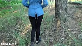 We Fuck In The Forest While People Don't See! So Thrilling!