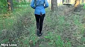 We Fuck In The Forest While People Don't See! So Thrilling!